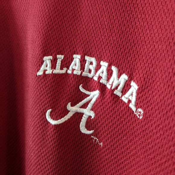 🏈 NCAA Red Collared Alabama Polo Shirt Large - Picture 2 of 7